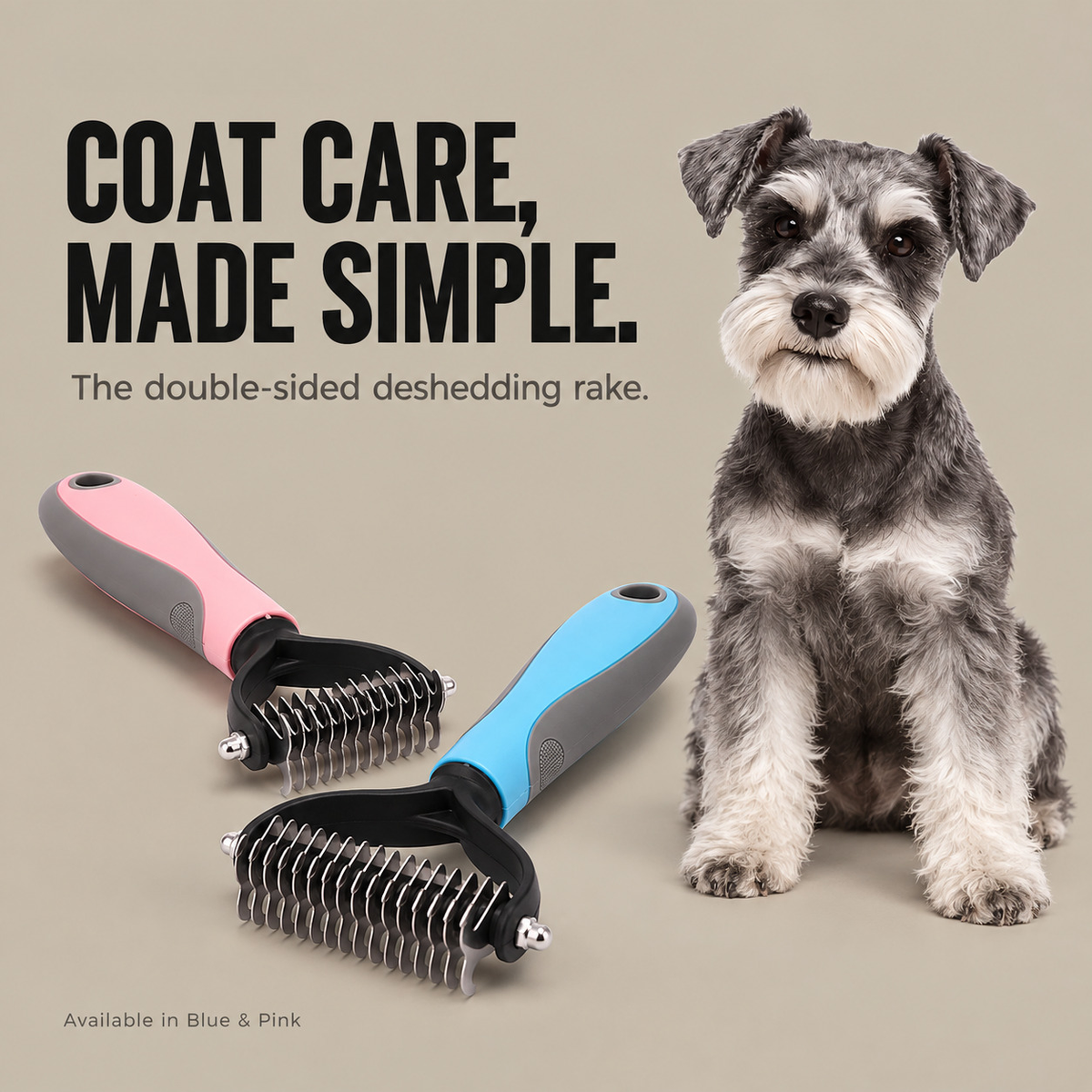 Double-Sided Deshedding Rake