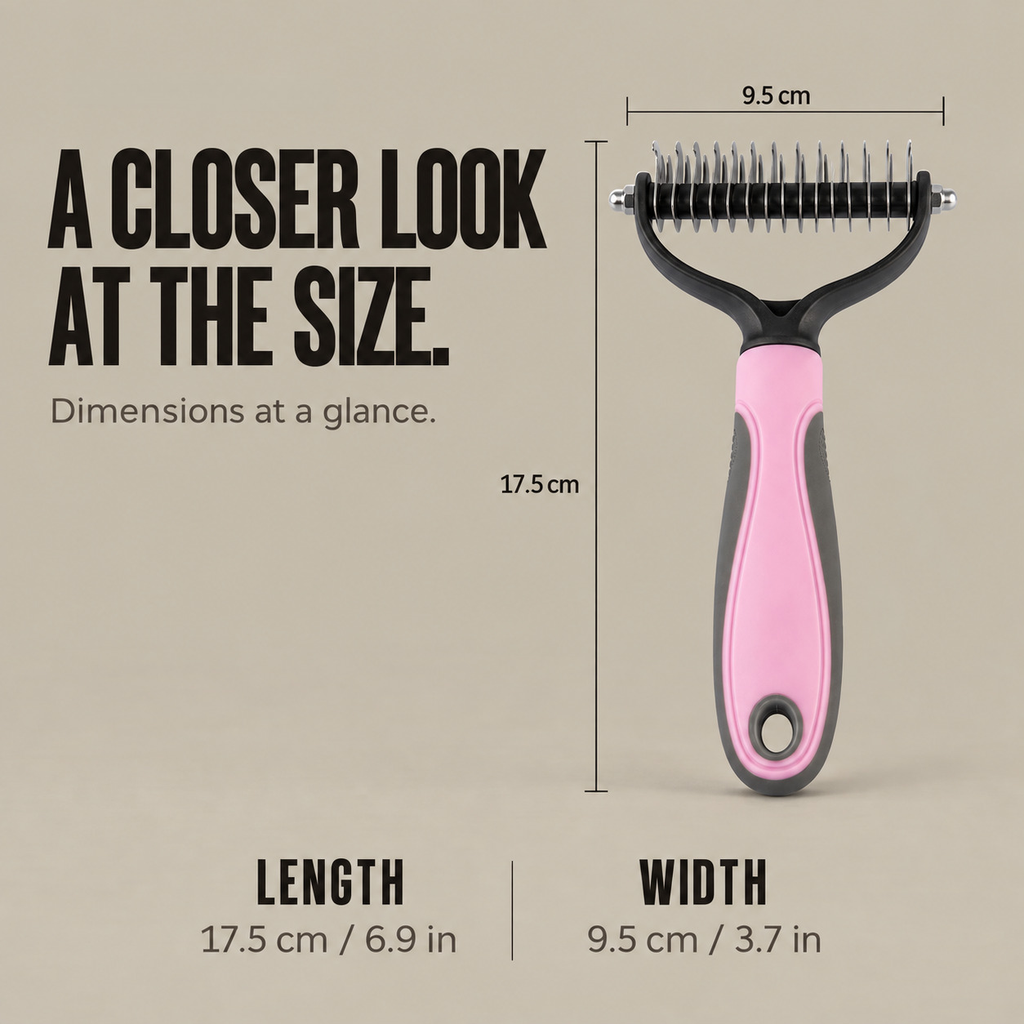 Double-Sided Deshedding Rake